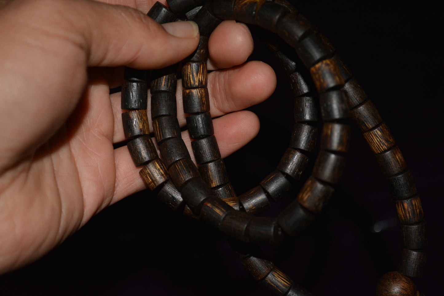 Real Natural Vietnam Wild Kynam Agarwood Bracelet Qinan Aloeswood Mala Prayer Beads Genuine Kinam Gaharu Necklace