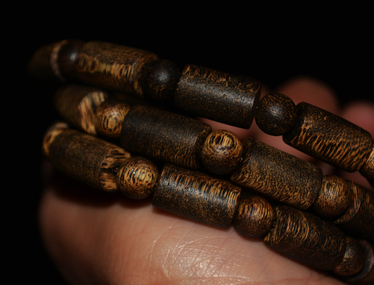 Real Natural Vietnam Wild Qinan Agarwood Bracelet Kynam Aloeswood Mala Prayer Beads Genuine Kinam Gaharu Necklace