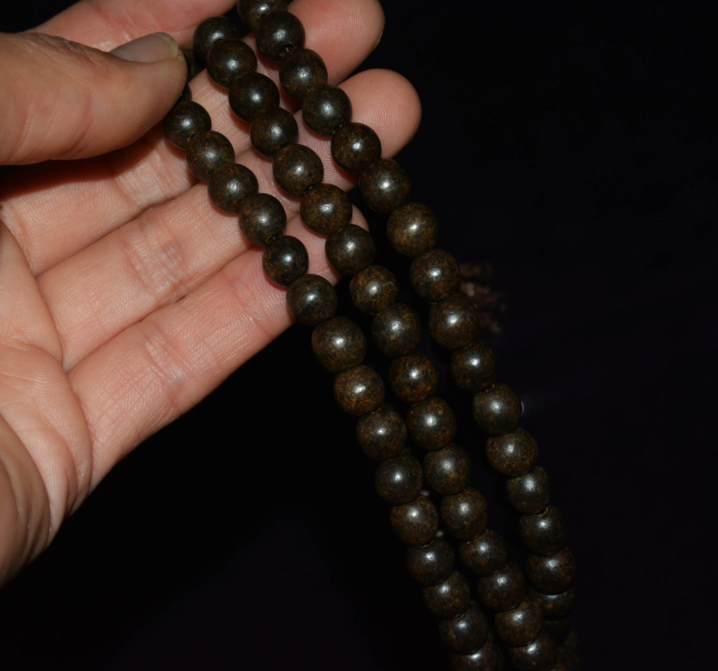 Real Natural Wild Kynam Vietnam Agarwood Bracelet Qinan Aloeswood Mala Prayer Beads Genuine Kinam Gaharu Necklace