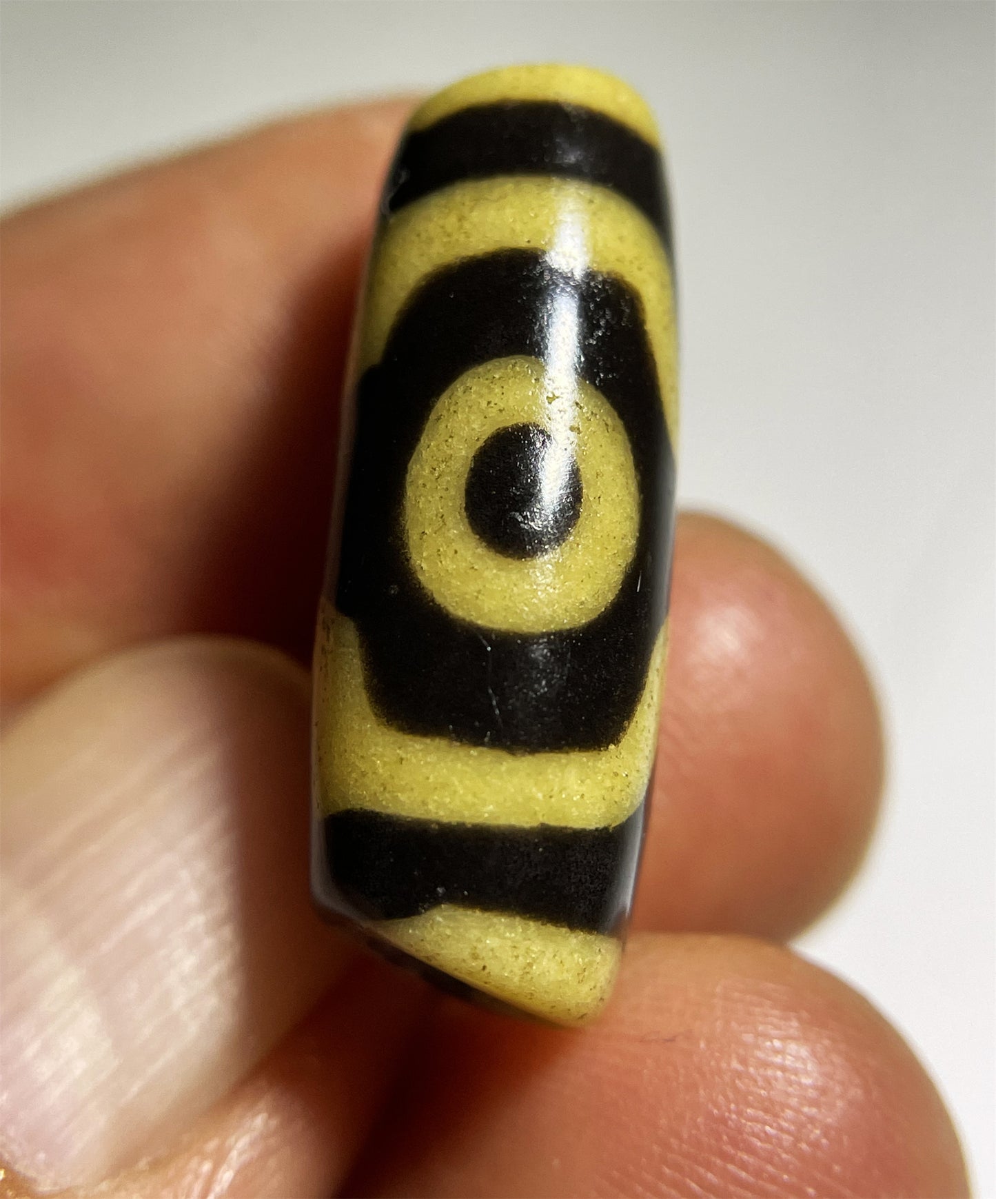 Real Old Ancient Himalayas Two Eyes Dzi Bead Amulet Pendant Tibet Genuine Zigzag Gzi Bracelet Liao