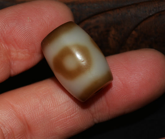 Real Old Ancient Tibetan Three Eyes Dzi Bead Pendant Talisman Himalayan Amulet Agate Stone Pure 3 Eyed Gzi Bracelet