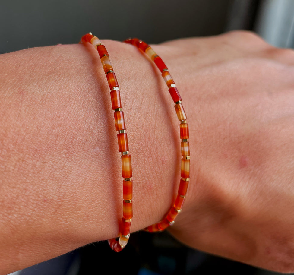 Genuine Himalaya Old Antiqe Red Agate Necklace Real Carnelian Bracelet Tibetan Mala Prayer Beads Natural Sardonyx Mini Small Size