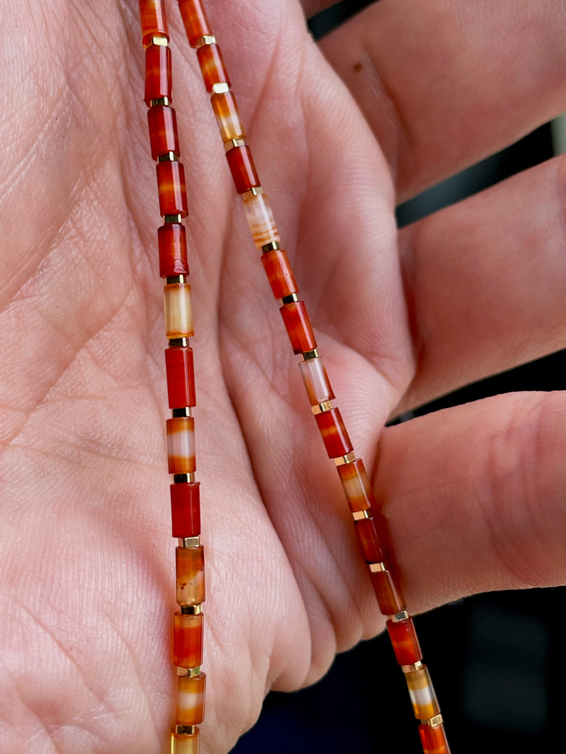 Real Red Agate Necklace Tibetan Old Antique Carnelian Bracelet Himalaya Mala Prayer Beads Natural Sardonyx Mini Small Size