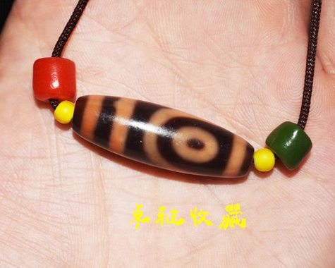 Real Tibet Ancient Cinnabar Two Eyes Dzi Bead Amulet Pendant Himalayan Agate 2 Eyed Pure Gzi Old Antique Talisman Bracelet