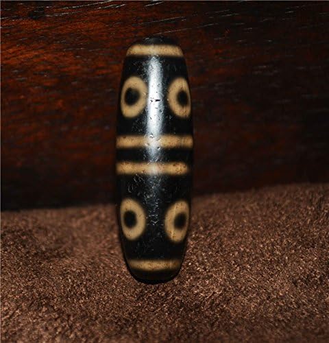 Real Tibet Ancient Eight Eyes Dzi Bead Amulet Pendant Himalayan Agate Genuine 8 Eyed Gzi Old Antique Talisman Bracelet