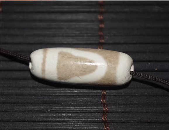 Real Tibet Ancient One Eye Mountain Dzi Bead Amulet Himalayan Pure 1 Eye Gzi Pendant Genuine Old Antique Agate Talisman Bracelet