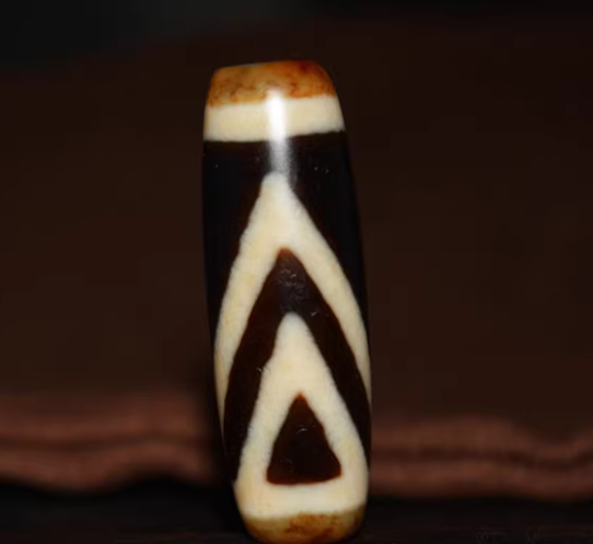 Real Tibet Ancient One Eye Mountain Dzi Bead Pendant Amulet Himalaya Agate Pure Gzi Old Antique Talisman