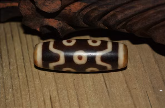 Real Tibet Ancient Pure Seven Eyes Dzi Bead Pendant Amulet Himalayan Agate 7 Eyed Pure Gzi Old Antique Talisman