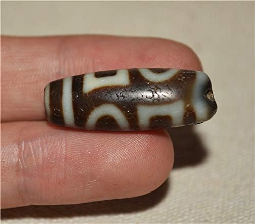 Real Tibet Ancient Sakor Namkor Dzi Bead Pendant Amulet Himalaya Heaven and Earth Agate Genuine Gzi Old Antique Talisman Bracelet