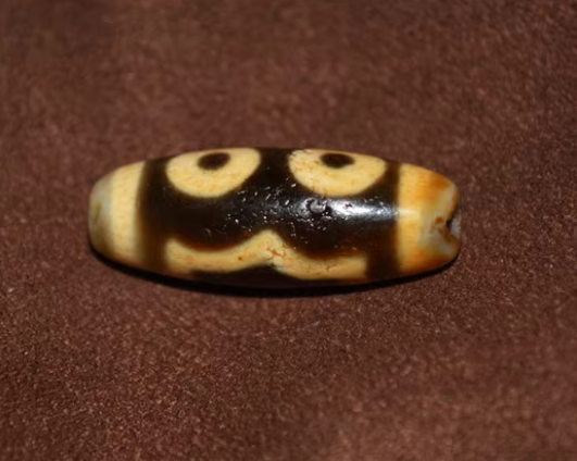 Real Tibet Ancient Three Eyes Dzi Bead Amulet Pendant Himalayan Agate 3 Eyed Pure Gzi Old Antique Talisman Bracelet