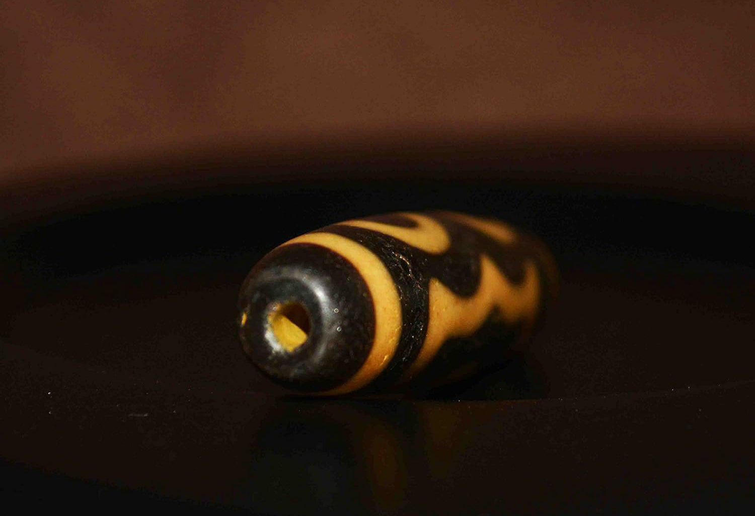 Real Tibet Old Ancient Three Eyes Dzi Bead Amulet Pendant Himalaya Agate 3 Eyed Gzi Talisman