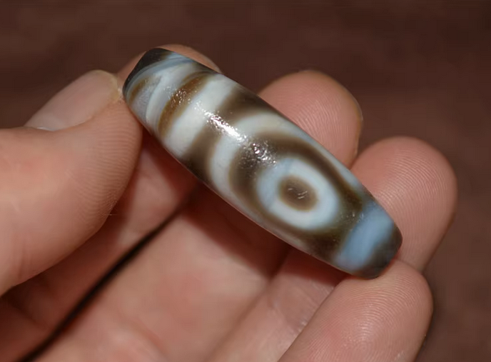 Real Tibet Old Ancient Two Eyes Dzi Bead Amulet Pendant Himalayan Agate Genuine Pure 2 Eyed Gzi Antique Talisman Bracelet