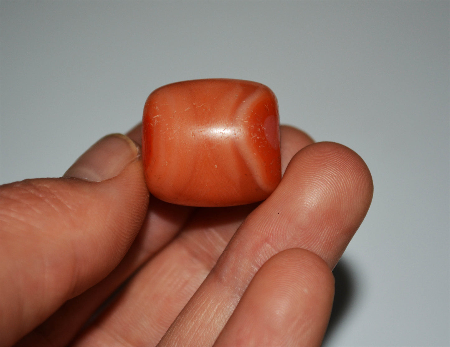 Real Tibet Old Antique Red Pema Raka Agate Bead Himalayan Nanhong Carnelian Pendant Genuine Amulet