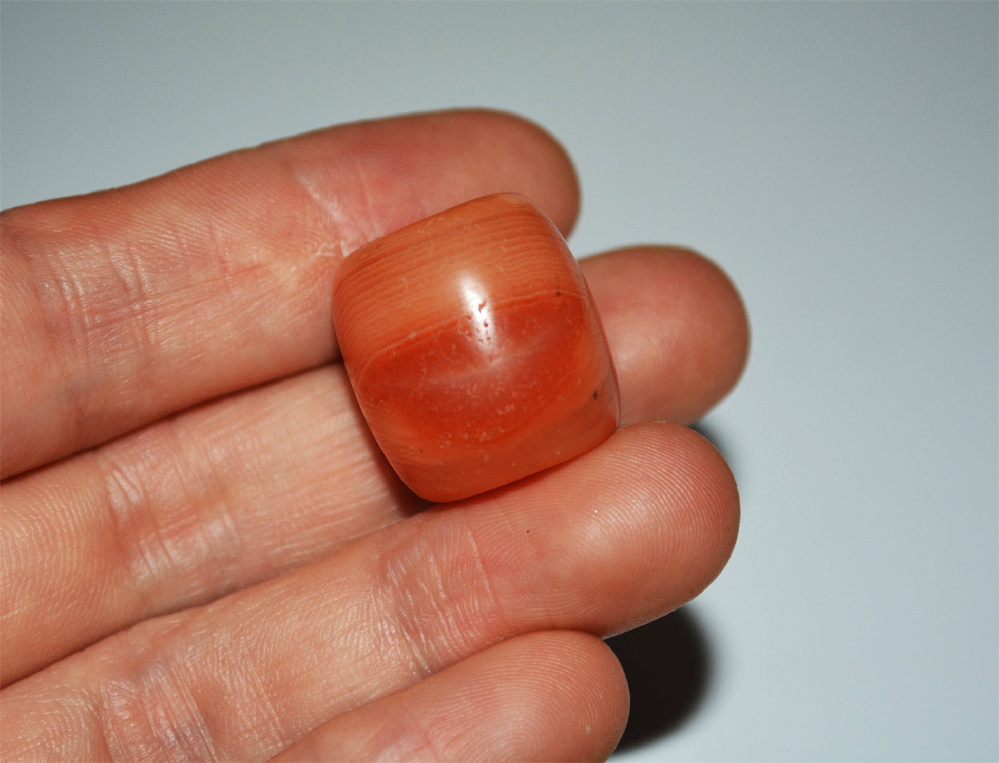 Real Tibet Old Antique Red Pema Raka Agate Bead Himalayan Nanhong Carnelian Pendant Genuine Amulet