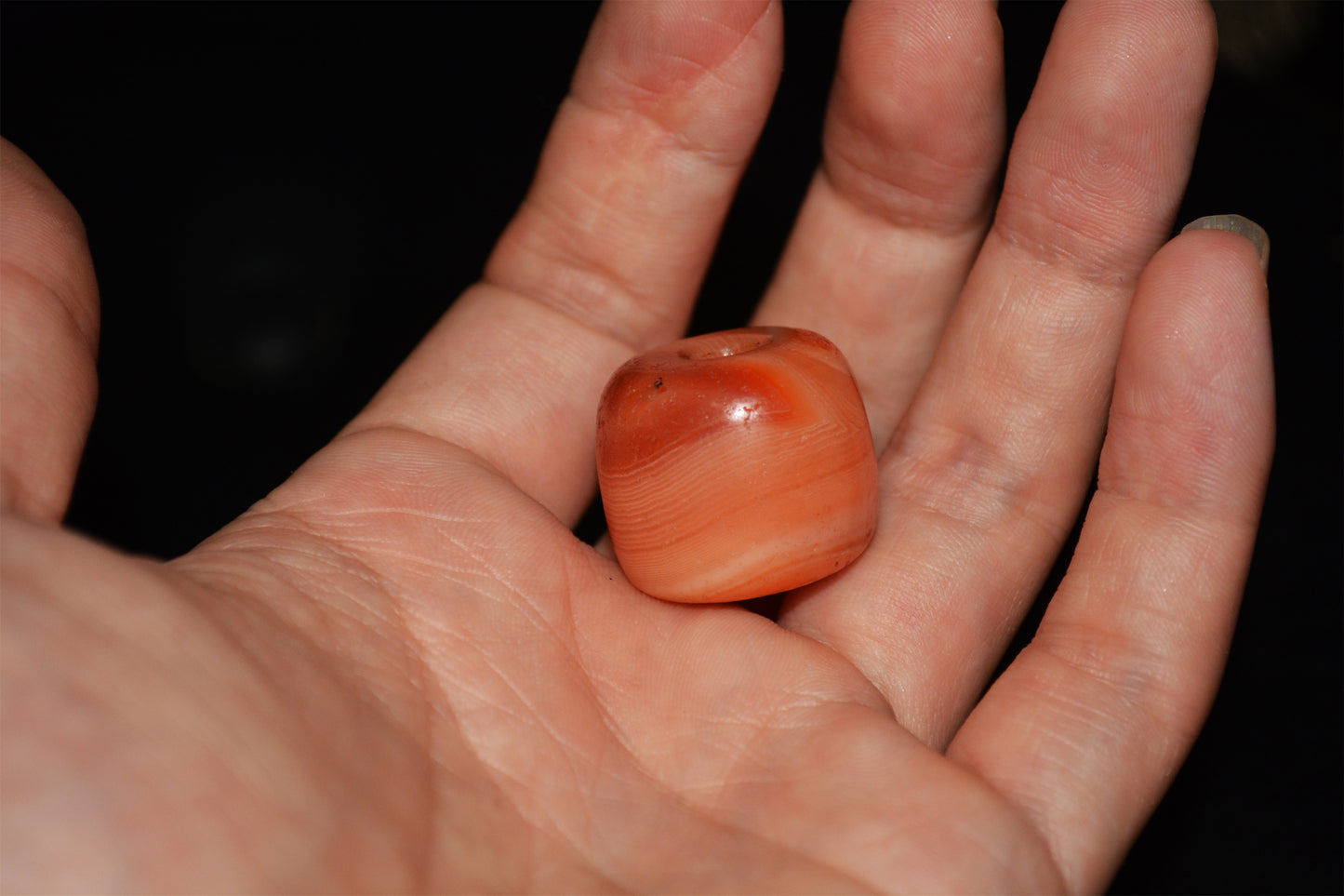 Real Tibet Old Antique Red Pema Raka Agate Bead Himalayan Nanhong Carnelian Pendant Genuine Amulet