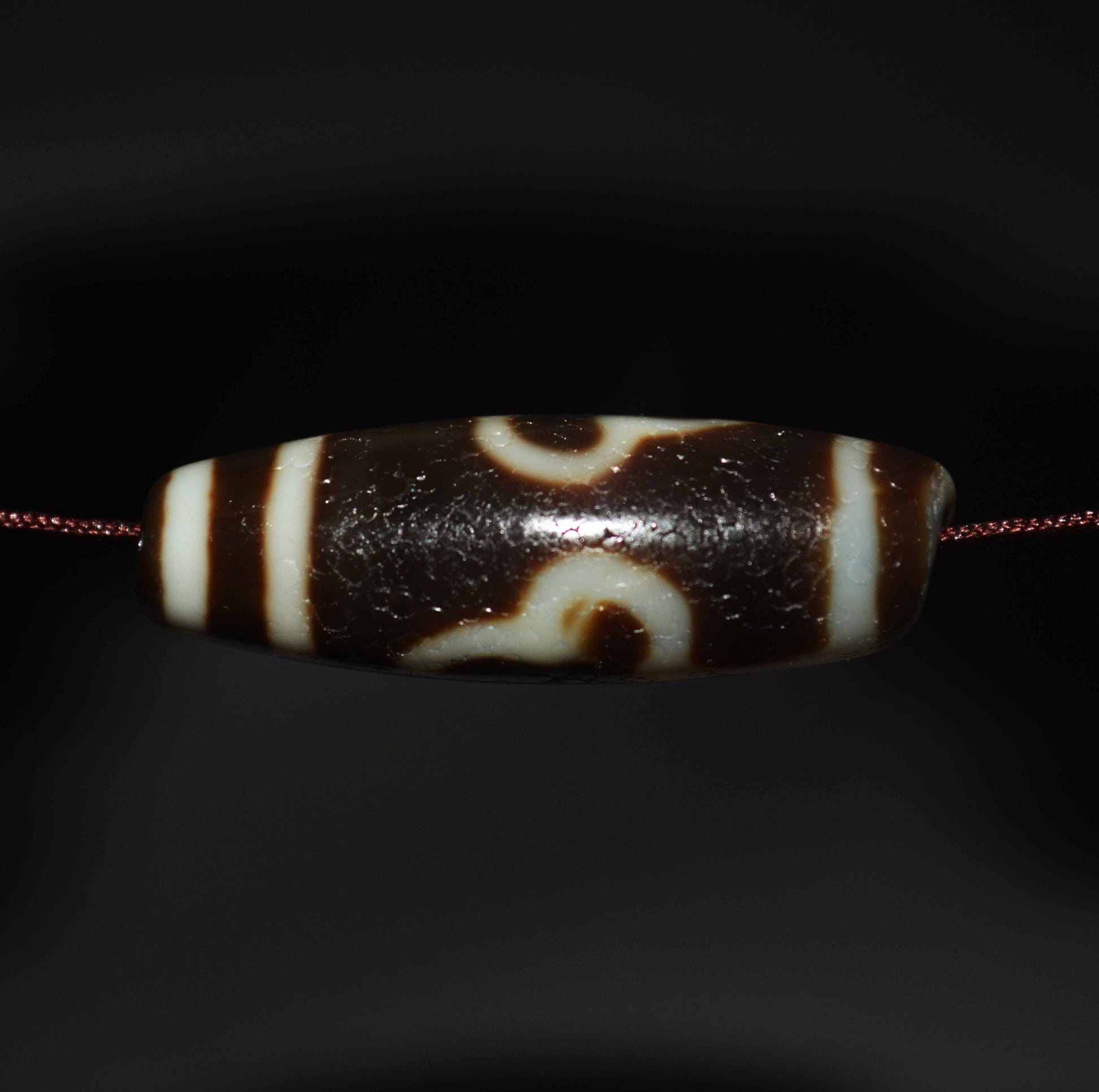 Real Tibetan Ancient Bodhi Leaf Dzi Bead Amulet Himalaya Pure Special Gzi Pendant Genuine Old Antique Agate Talisman Bracelet