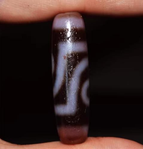 Real Tibetan Ancient Cinnabar Two Eyes Dzi Bead Amulet Himalayan Old Antique Agate Bloodspots 2 Eyed Pure Gzi Pendant Talisman Bracelet