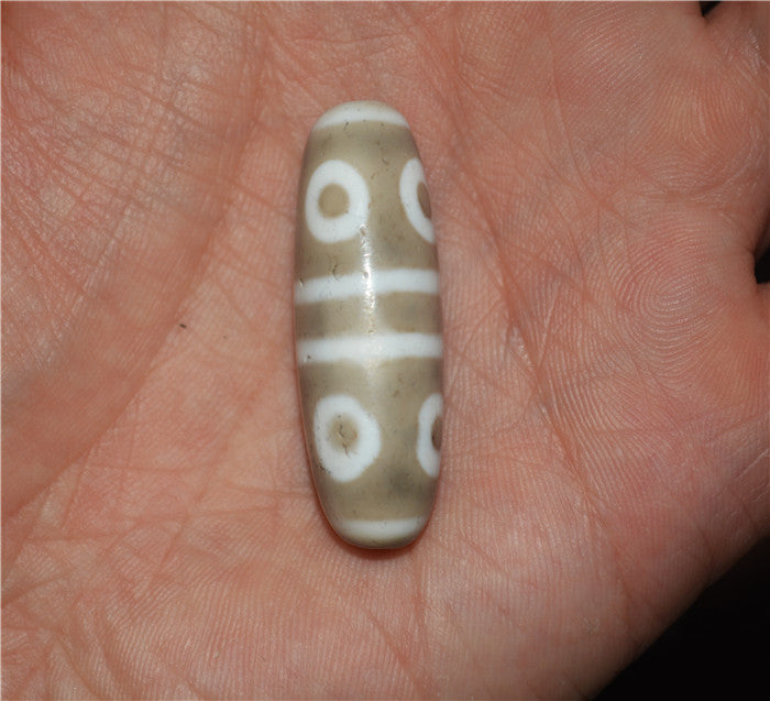 Real Tibetan Ancient Eight Eyes Dzi Bead Amulet Pendant Himalaya Genuine Old Antique Agate Nepal 8 Eyed Pure Gzi