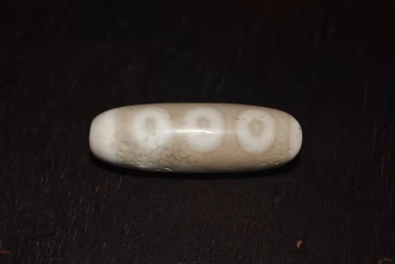 Real Tibetan Ancient Five Eyes Dzi Bead Pendant Amulet Himalaya Agate 5 Eyed Pure Gzi Old Antique Talisman