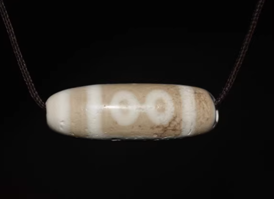 Real Tibetan Ancient Five Eyes Dzi Bead Pendant Amulet Himalaya Agate 5 Eyed Pure Gzi Old Antique Talisman