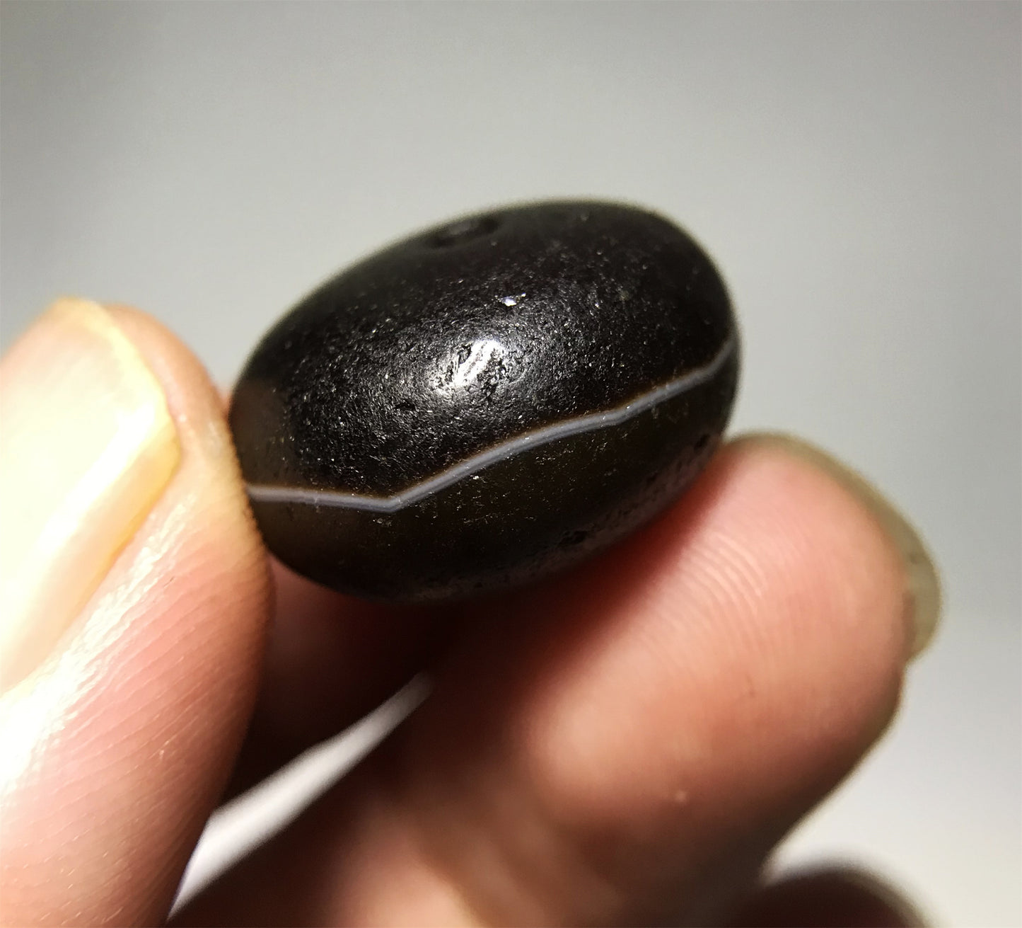 Genuine Tibetan Ancient Medicine Dzi Bead Amulet Banded Agate Himalaya Old Antique Nepal Sulemani Carnelian Gzi Talisman Bracelet