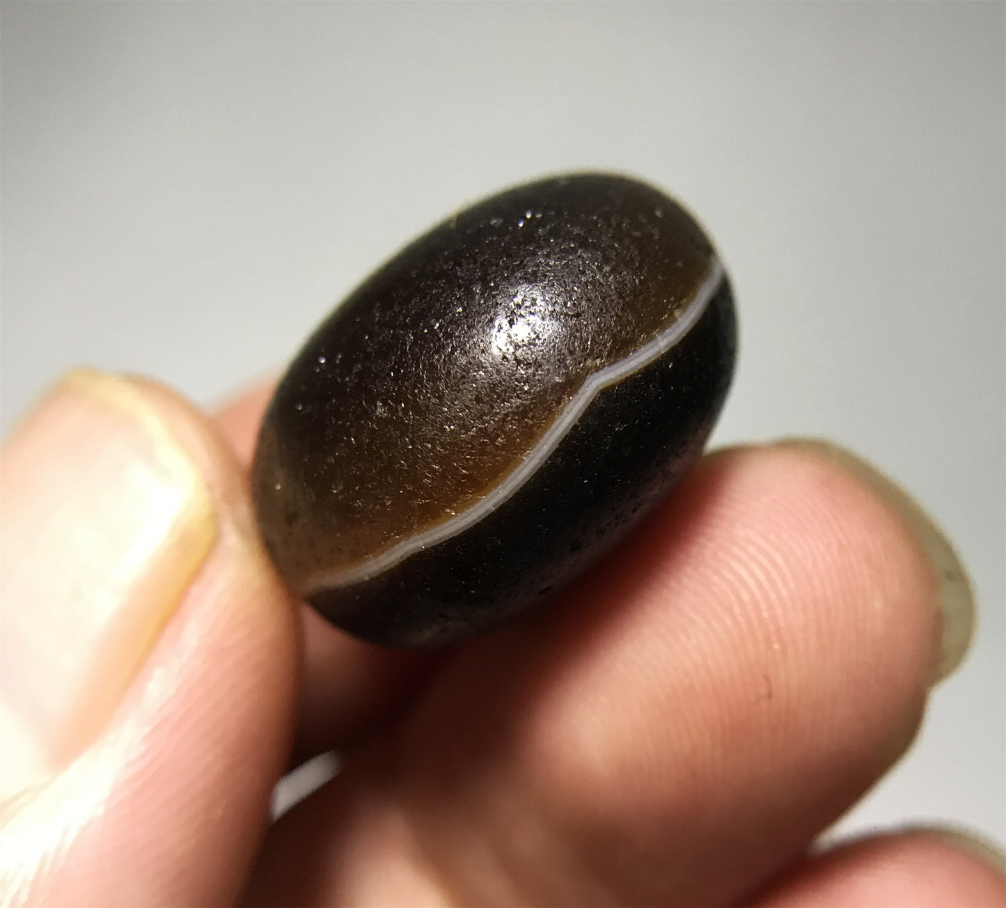 Genuine Tibetan Ancient Medicine Dzi Bead Amulet Banded Agate Himalaya Old Antique Nepal Sulemani Carnelian Gzi Talisman Bracelet