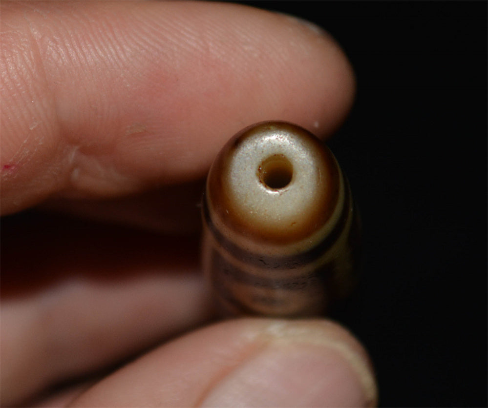 Genuine Tibetan Ancient Nine Eyed Dzi Bead Pendant Amulet Himalaya Pure 9 Eyes Gzi Real Old Antique Agate Talisman Bracelet