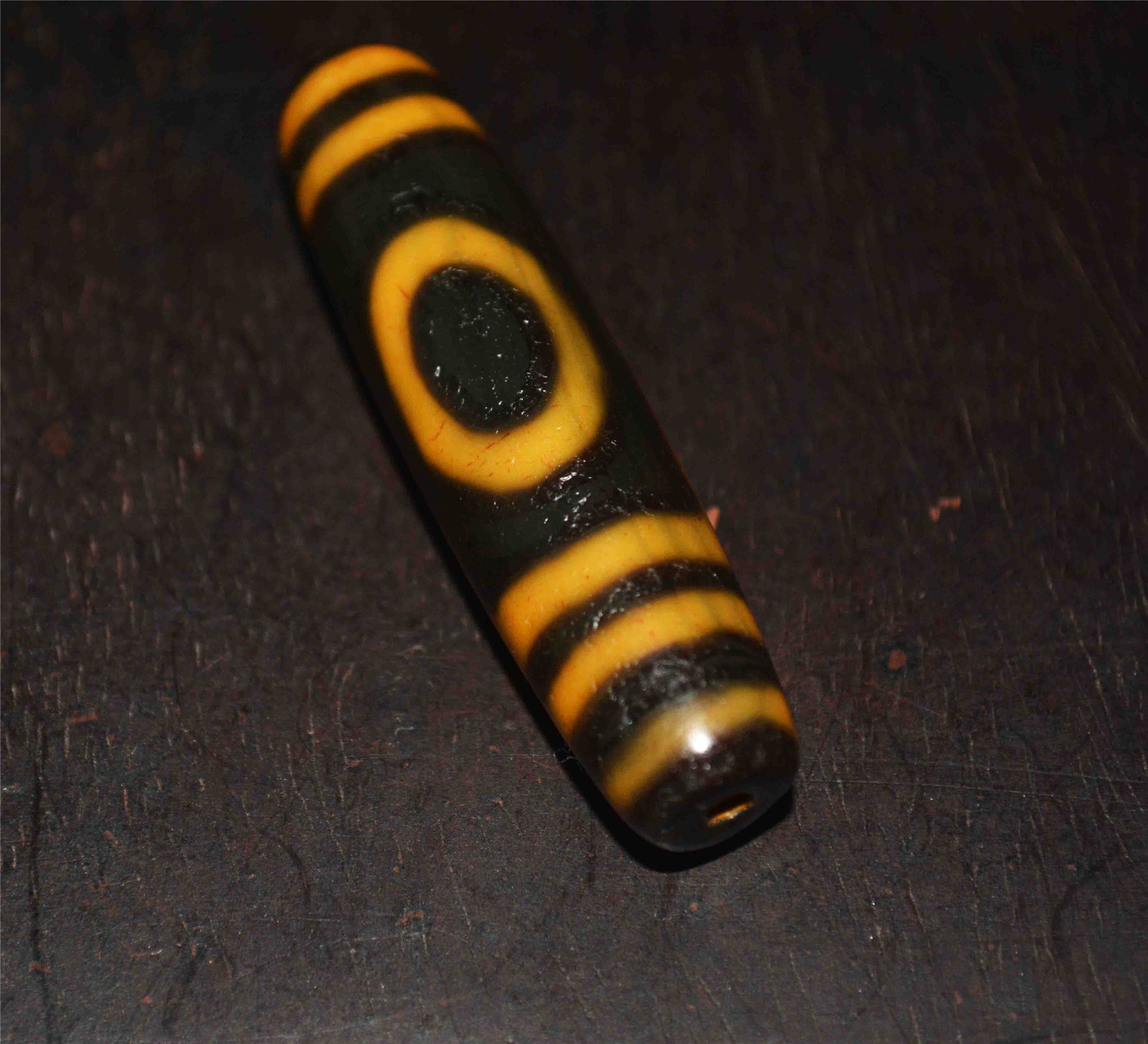 Real Tibetan Ancient One Eye Mountain Dzi Bead Amulet Himalayan Pure 1 Eye Gzi Pendant Genuine Old Antique Agate Talisman Bracelet