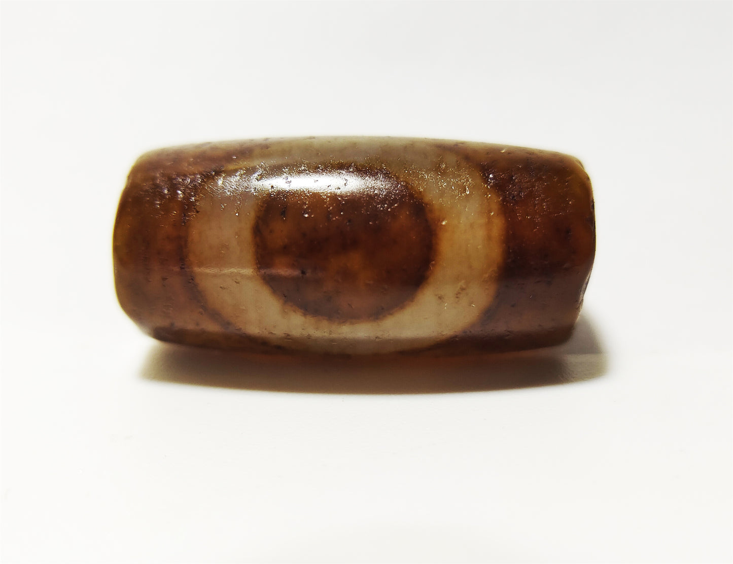 Real Himalaya Ancient One Eye Swastika Dzi Bead Pendant Amulet Tibetan Pure Gzi Genuine Old Antique Agate Talisman