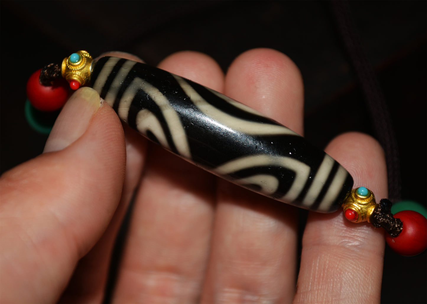 Real Tibetan Ancient Phoenix Six Eyes Dzi Bead Amulet Special Buddha Three Eyed Gzi Pendant Genuine Old Antique Agate Himalaya Pure Talisman