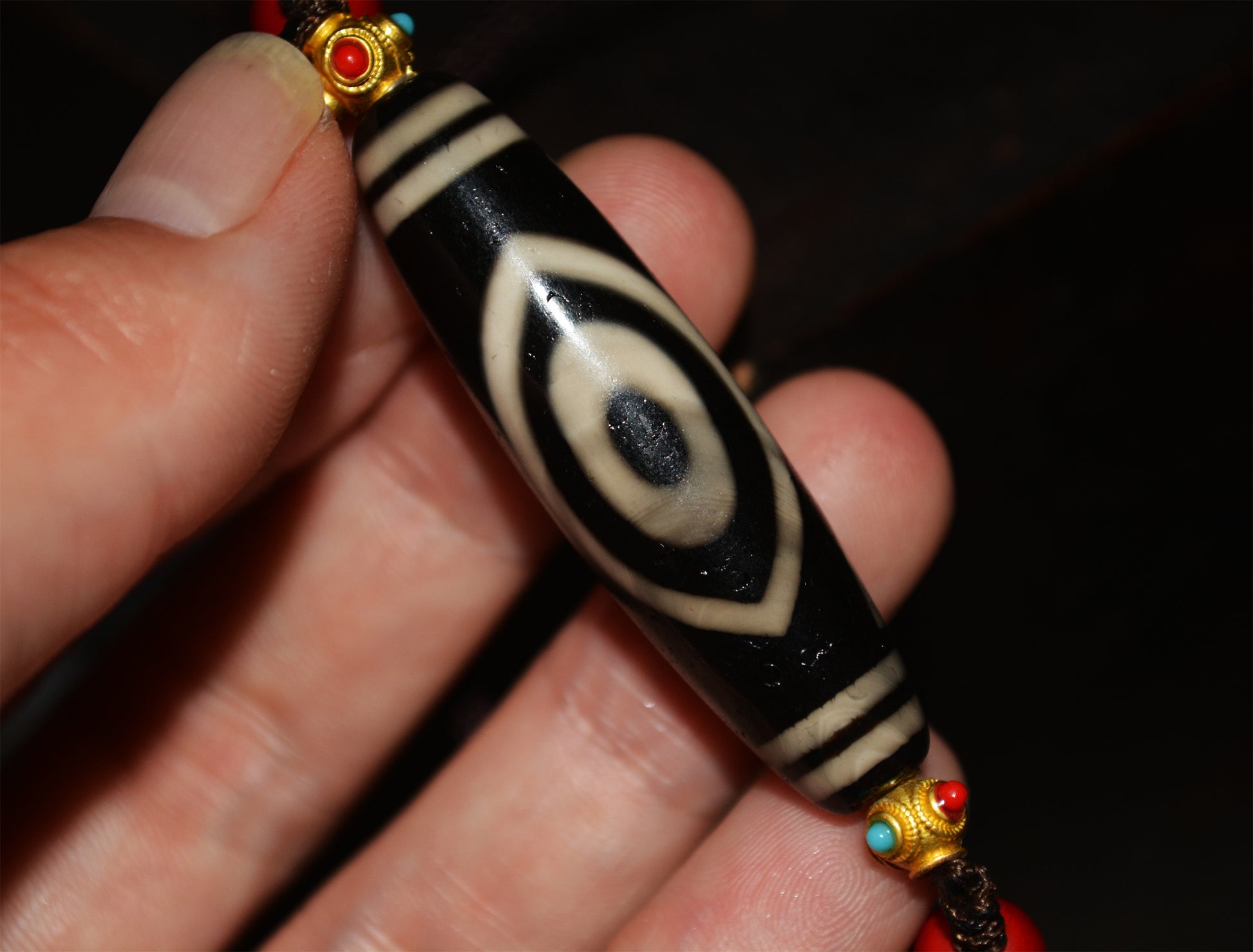 Real Tibetan Ancient Phoenix Six Eyes Dzi Bead Amulet Special Buddha Three Eyed Gzi Pendant Genuine Old Antique Agate Himalaya Pure Talisman