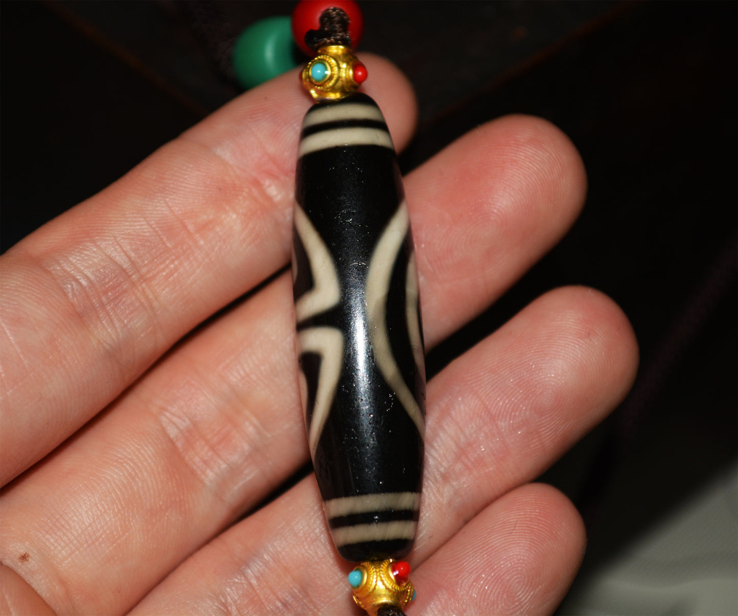 Real Tibetan Ancient Phoenix Six Eyes Dzi Bead Amulet Special Buddha Three Eyed Gzi Pendant Genuine Old Antique Agate Himalaya Pure Talisman