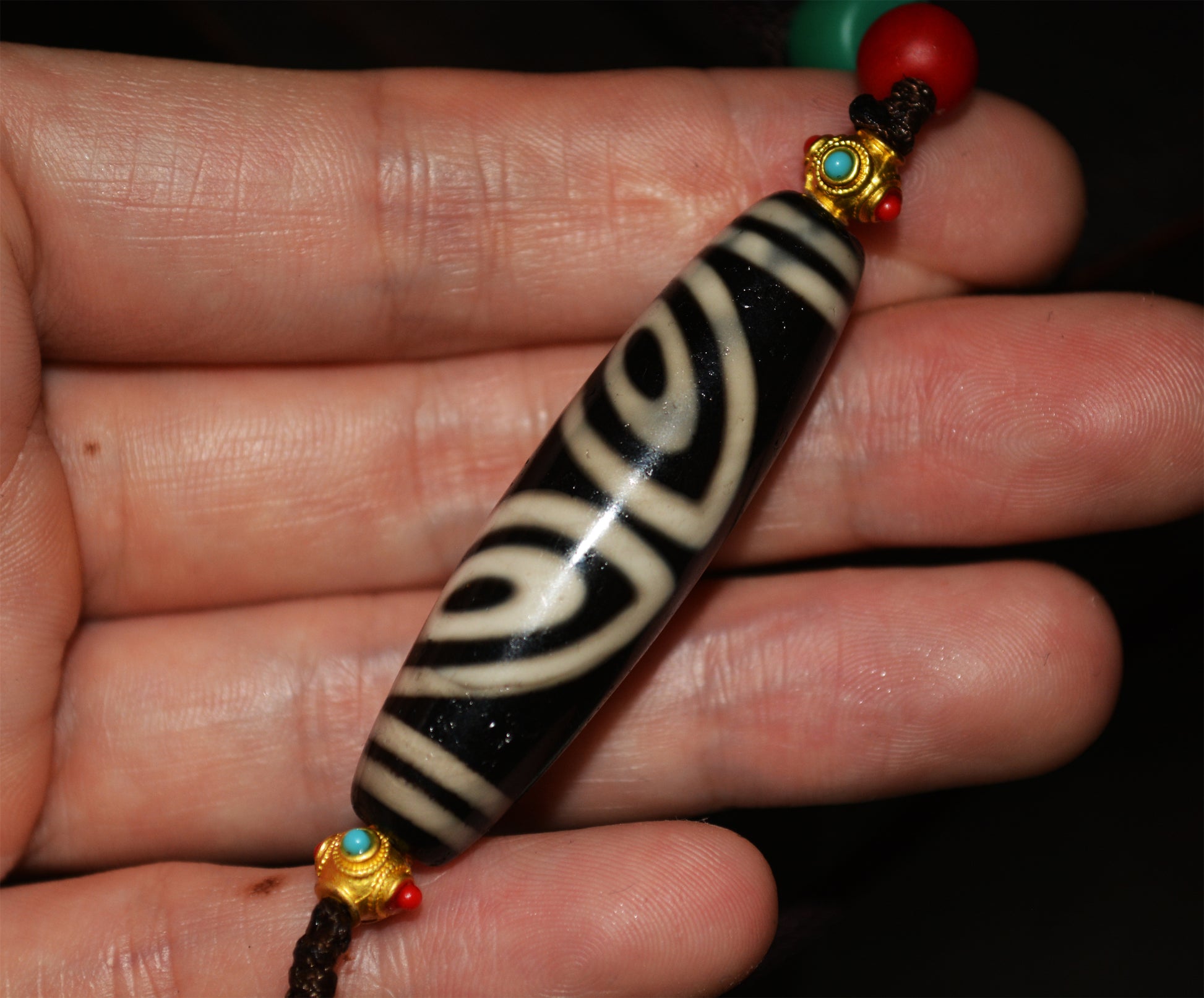 Real Tibetan Ancient Phoenix Six Eyes Dzi Bead Amulet Special Buddha Three Eyed Gzi Pendant Genuine Old Antique Agate Himalaya Pure Talisman