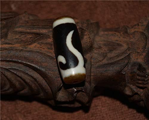 Real Tibetan Ancient Ruyi Dzi Bead Pendant Amulet Himalayan Old Antique Genuine Agate Nepal Pure Gzi Talisman Bracelet