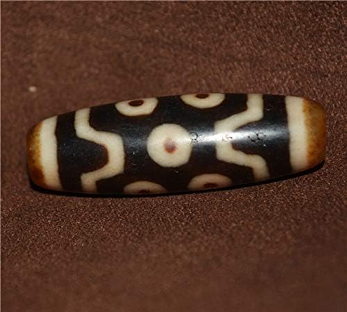 Real Tibetan Ancient Seven Eyes Dzi Bead Amulet Pendant Himalayan Agate 7 Eyed Pure Gzi Old Antique Talisman Genuine