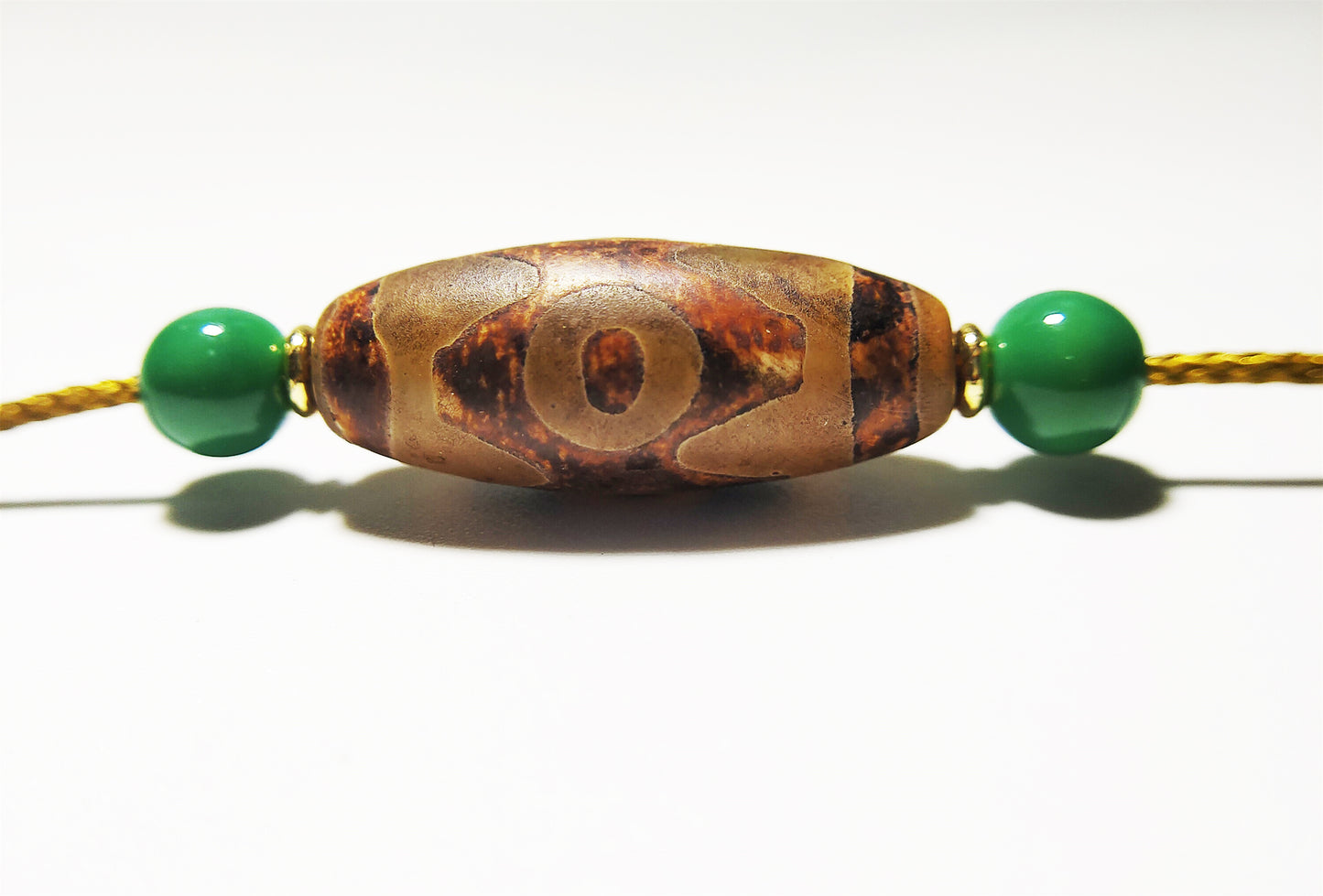 Real Tibetan Ancient Three Eyed Dzi Bead Amulet Pendant Agate Himalaya Genuine 3 Eyes Gzi Old Antique Nepal Carnelian Talisman Bracelet