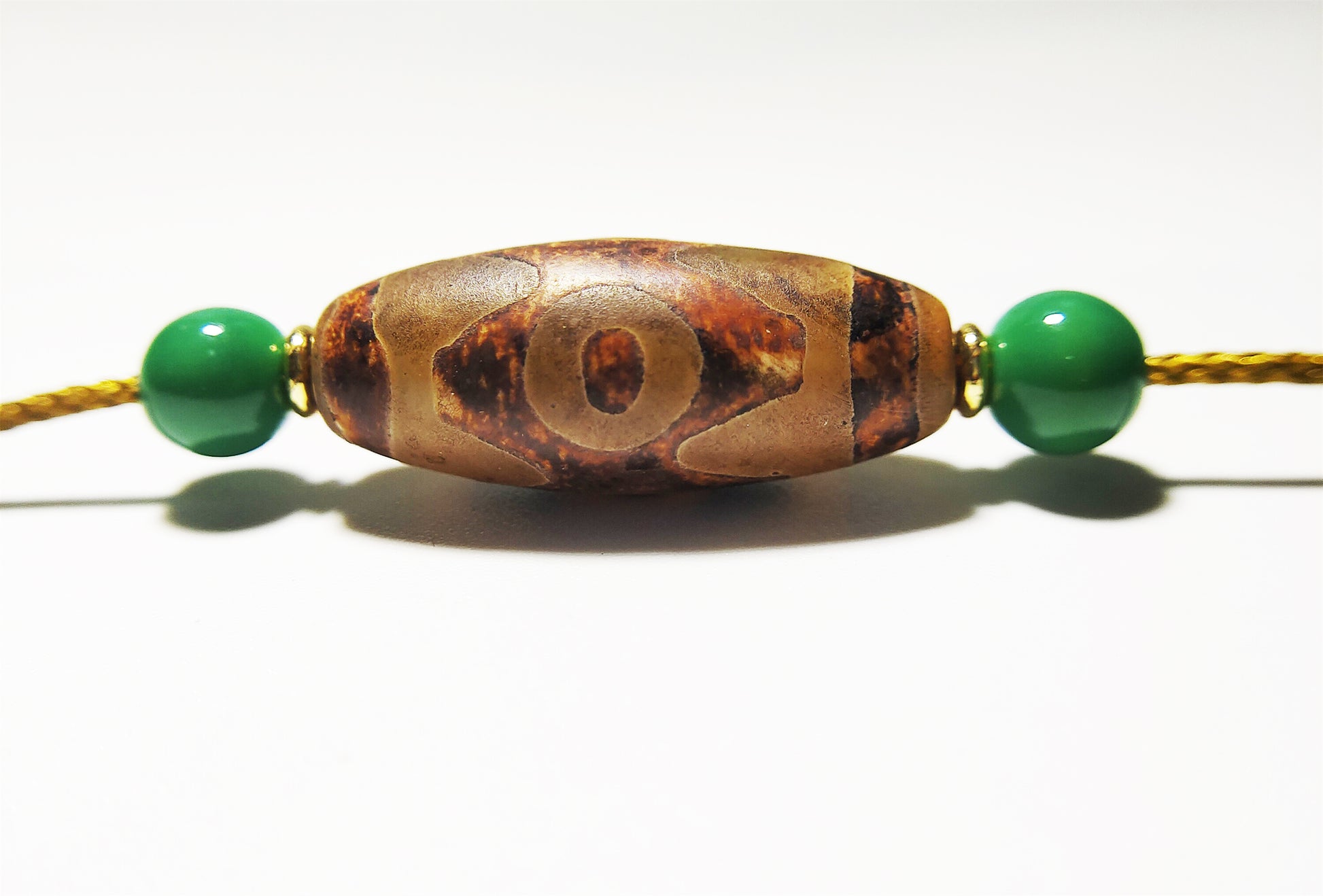 Real Tibetan Ancient Three Eyed Dzi Bead Amulet Pendant Agate Himalaya Genuine 3 Eyes Gzi Old Antique Nepal Carnelian Talisman Bracelet