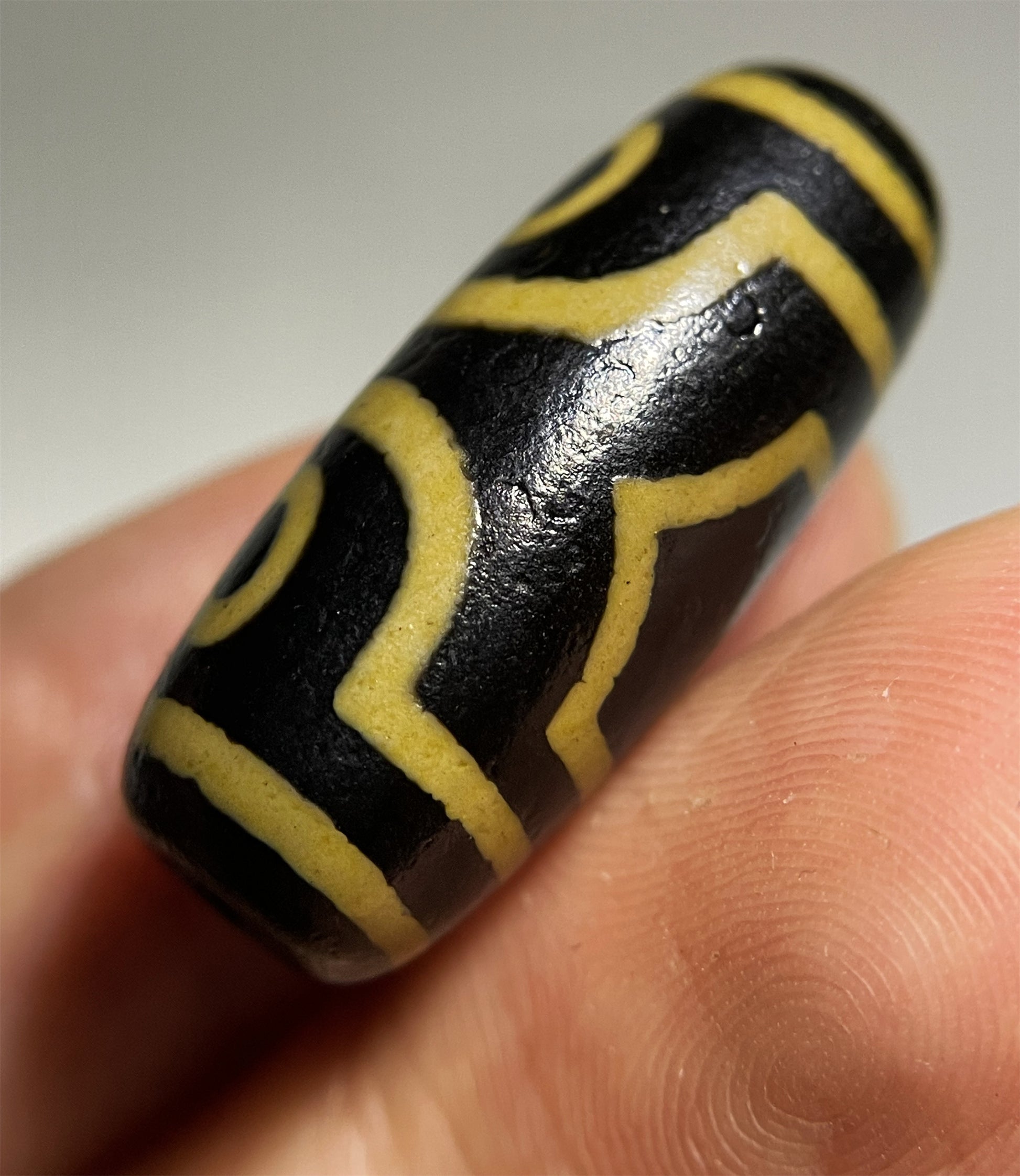 Real Tibetan Ancient Three Eyes Dzi Bead Amulet Pendant Himalayan Agate Genuine Pure 3 Eyed Gzi Old Antique Talisman Bracelet Authentic