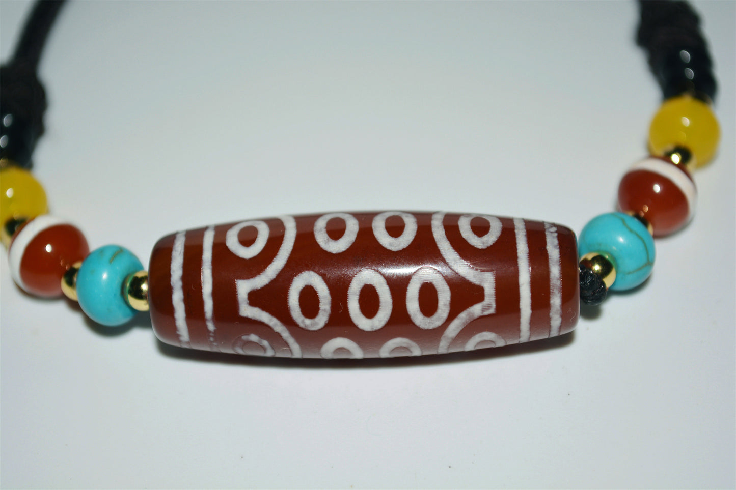 Real Himalaya Old Twenty One Eyed Dzi Bead Amulet Tibetan Pure 21 Eyes Gzi Pendant Genuine Antique Agate Talisman Bracelet