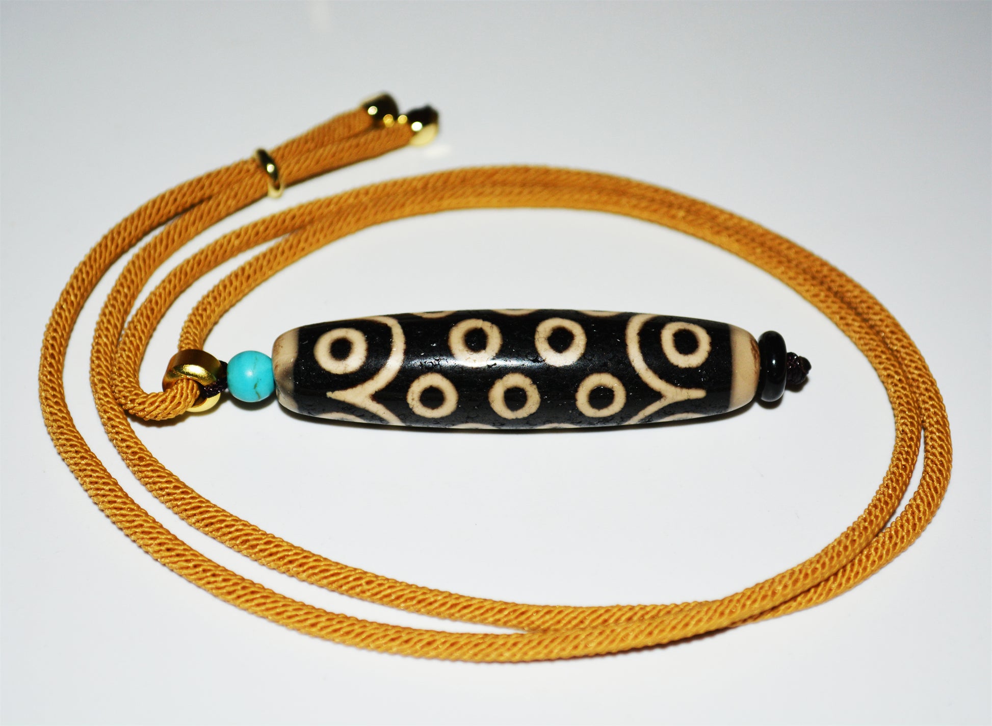Dzi IN 6 Eyes - Amulet Tibetan Sacrée- 27 MM Skin Of Dragon Himalaya Dzi IN 6 Eyes - Amulet Tibetan Sacrée- 27 MM Skin Of Dragon Himalaya