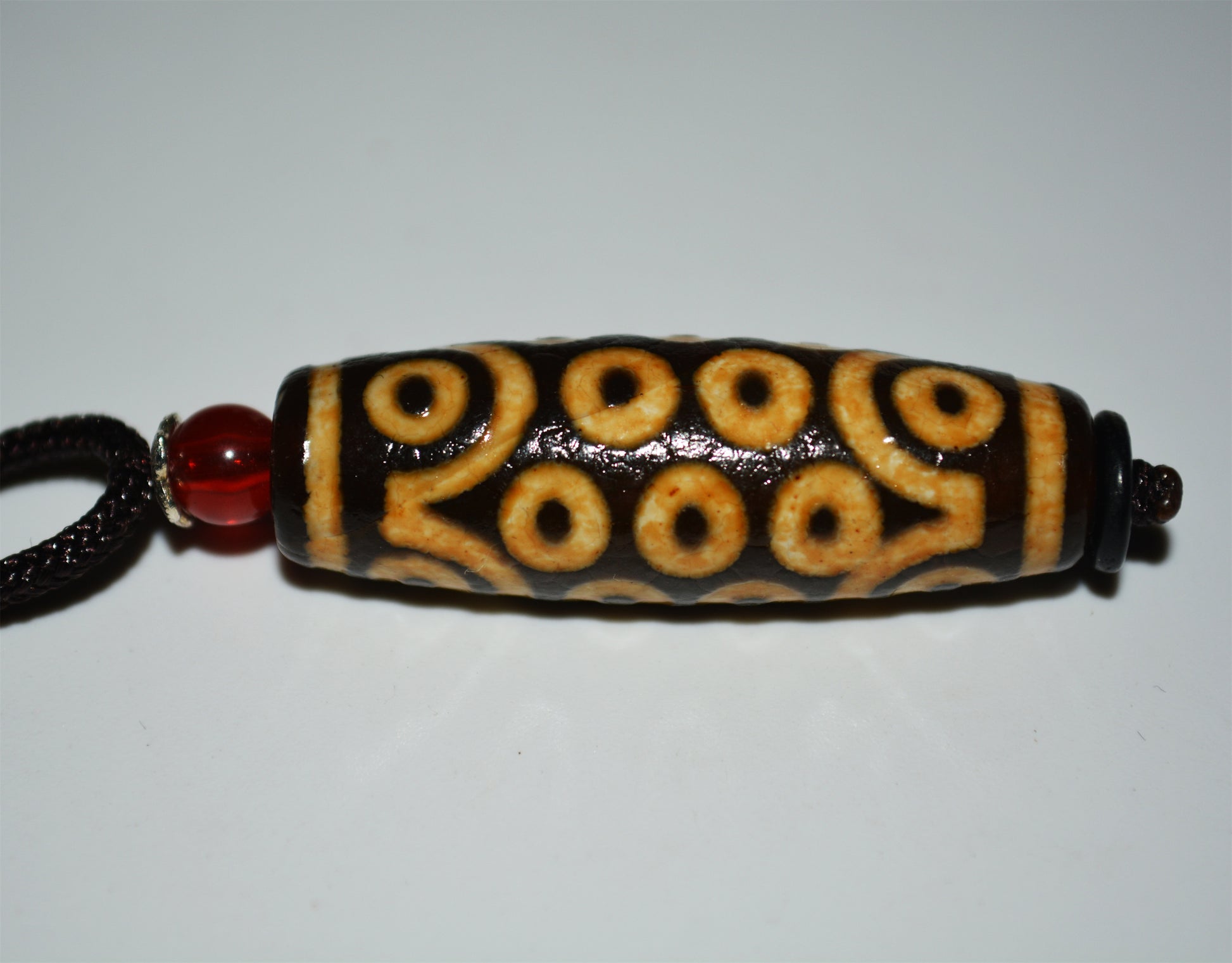 Real Tibetan Ancient Twenty One Eyed Dzi Bead Amulet Himalaya Pure 21 Eyes Gzi Pendant Genuine Old Antique Agate Talisman Bracelet