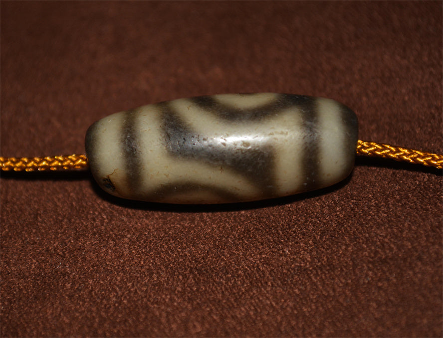 Real Tibetan Ancient Two Eyes Dzi Bead Amulet Pendant Genuine Old Antique Himalaya Agate Nepal 2 Eyed Pure Gzi Talisman Bracelet