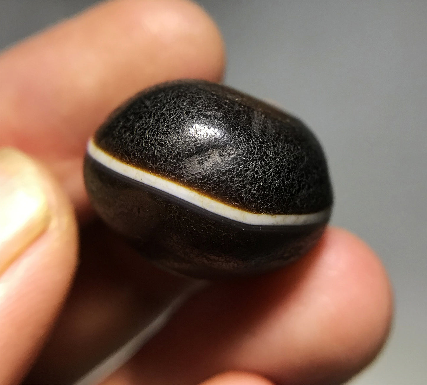 Real Tibetan Old Ancient Agate Medicine Dzi Bead Bracelet Himalaya Banded Amulet Genuine Old Antique Gzi Talisman Pendant