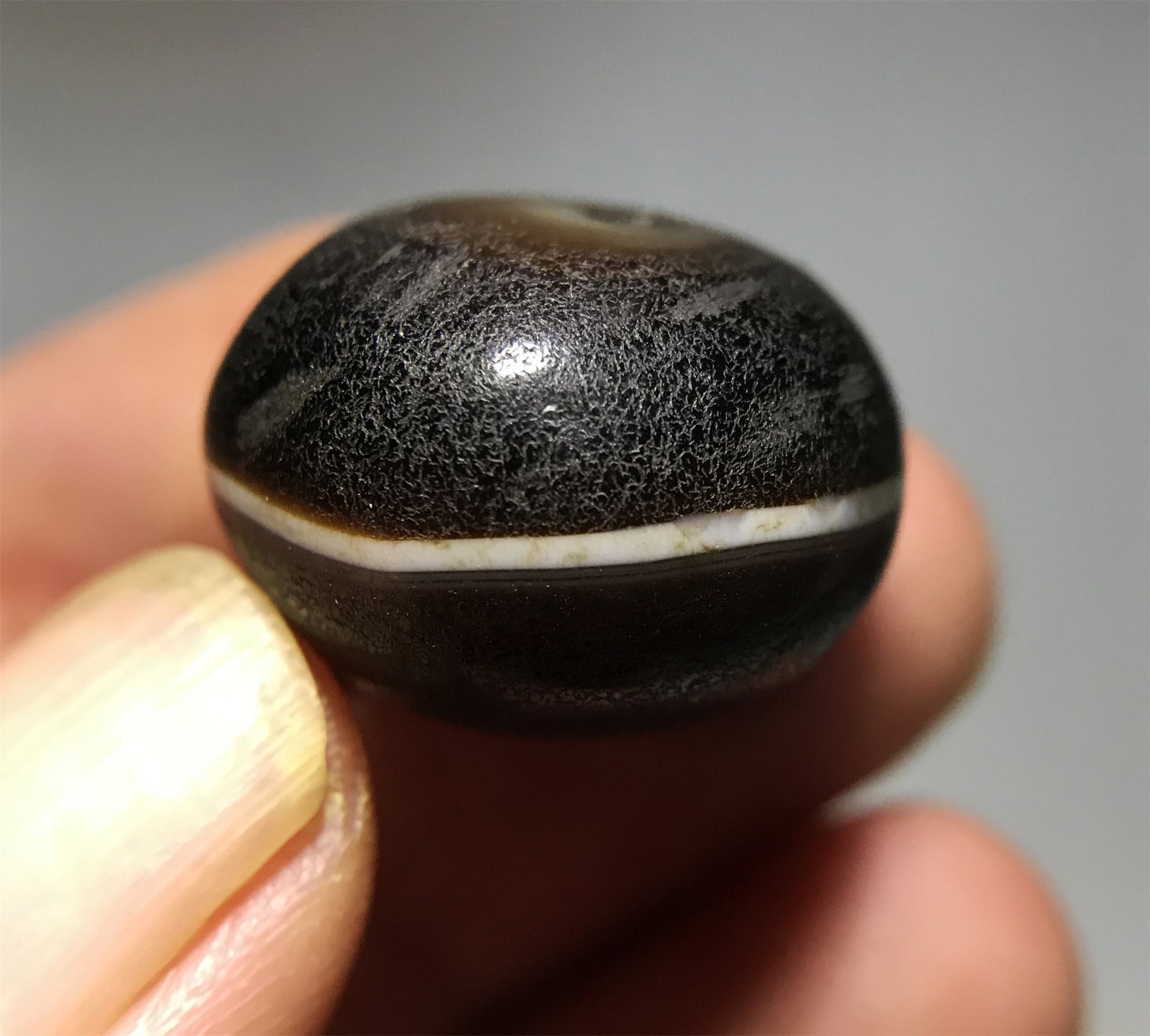 Real Tibetan Old Ancient Agate Medicine Dzi Bead Bracelet Himalaya Banded Amulet Genuine Old Antique Gzi Talisman Pendant