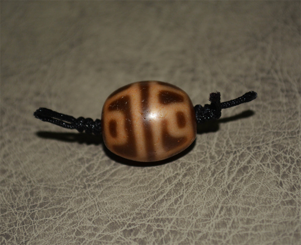 Real Tibetan Old Ancient Lotus Dzi Bead Amulet Pendant Himalaya Agate Genuine Antique Pure Gzi Talisman Bracelet