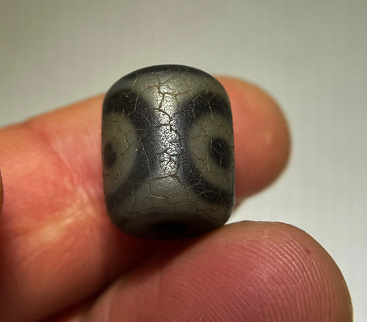 Real Tibetan Old Ancient Three Eyes Dzi Bead Necklace Pendant Talisman Himalayan Amulet Agate Stone Pure 3 Eyed Gzi Bracelet