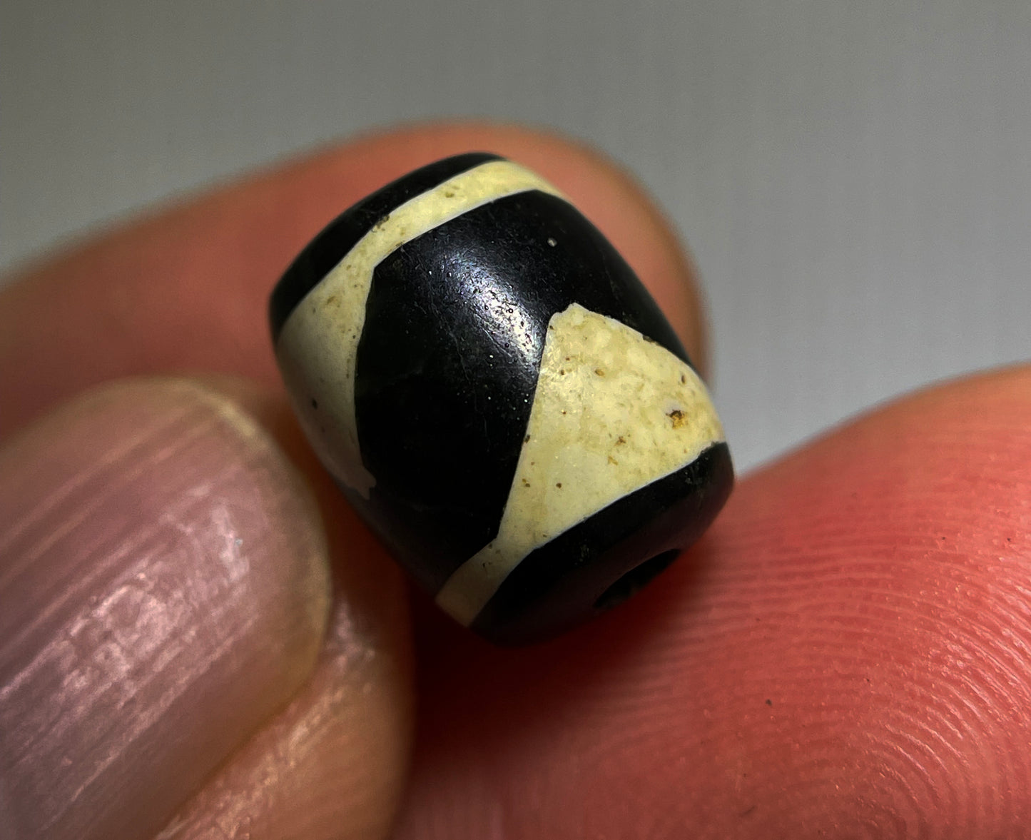 Real Tibetan Old Ancient Tiger Tooth Motif Dzi Bead Amulet Pendant Himalayan Water Wave Pure Zigzag Gzi Talisman Bracelet