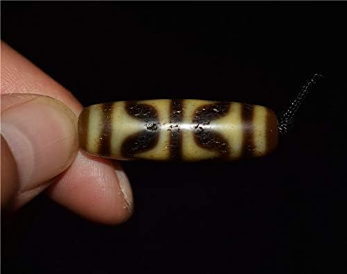 Real Tibetan Old Ancient Water Wave Dzi Bead Amulet Himalayan Zigzag Tiger Tooth Agate Pure Gzi Bracelet Pendant