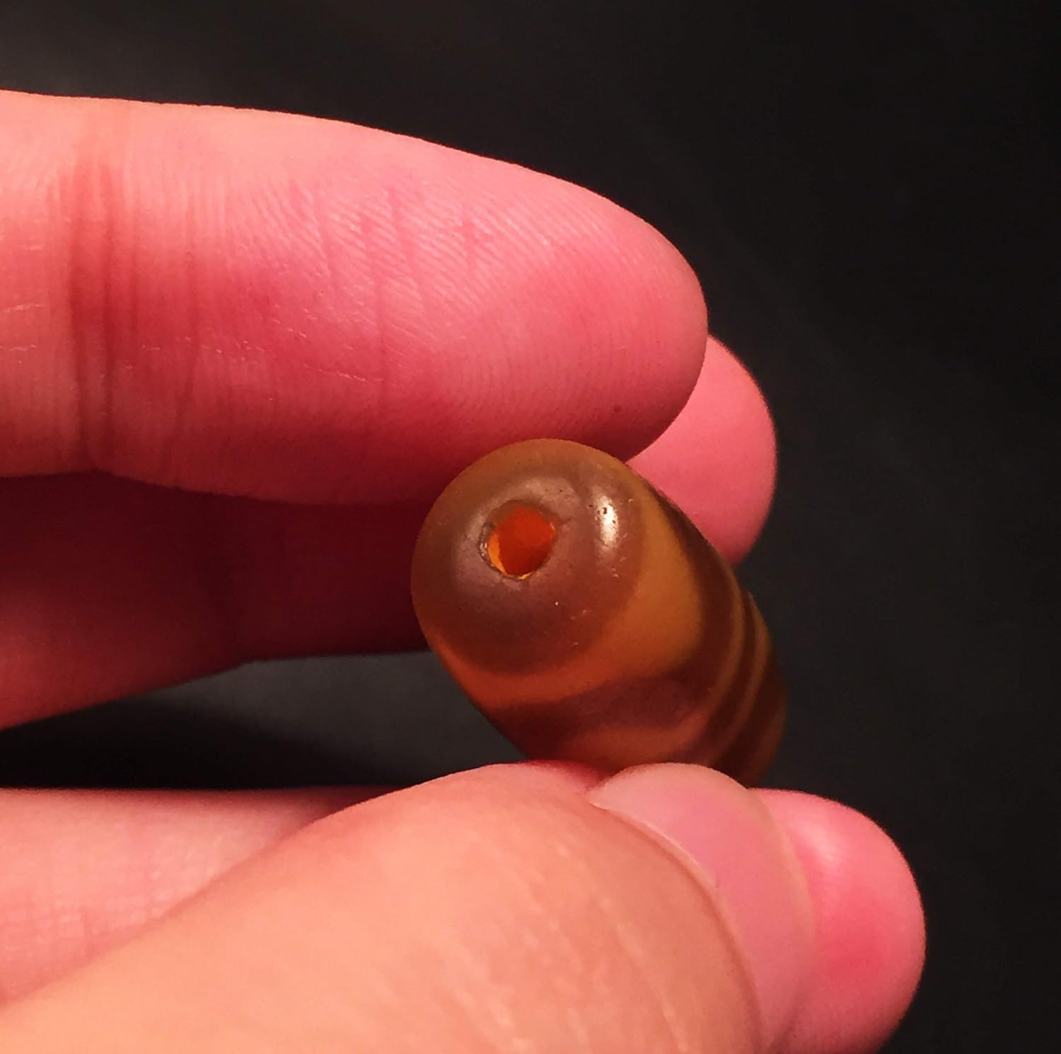 Real Tibetan Old Ancient Water Wave Dzi Bead Amulet Himalayan Zigzag Tiger Tooth Agate Pure Gzi Pendant