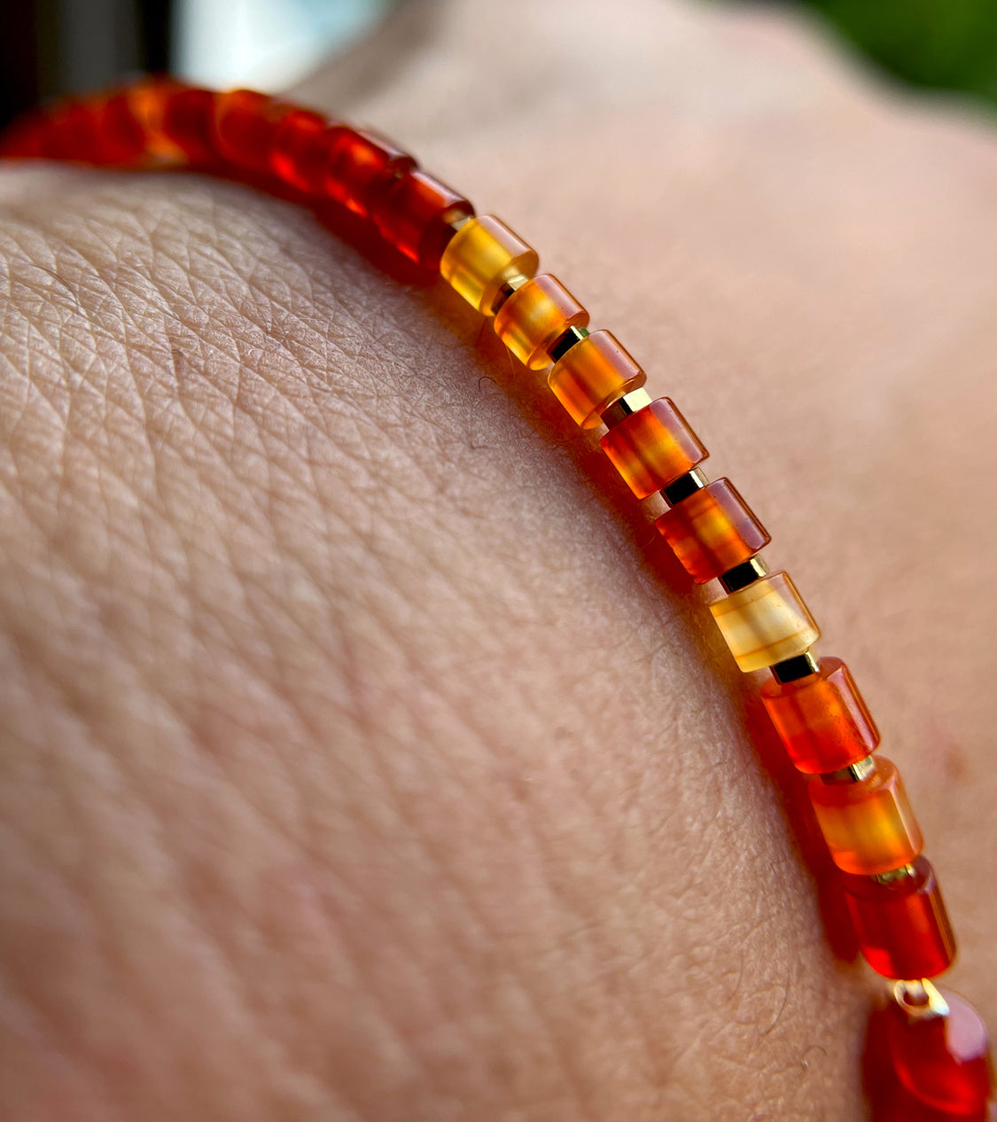 Tibetan Old Antiqe Sardonyx Beads Red Agate Bracelet Necklace Real Carnelian Himalaya Mala Prayer Mini Small Size